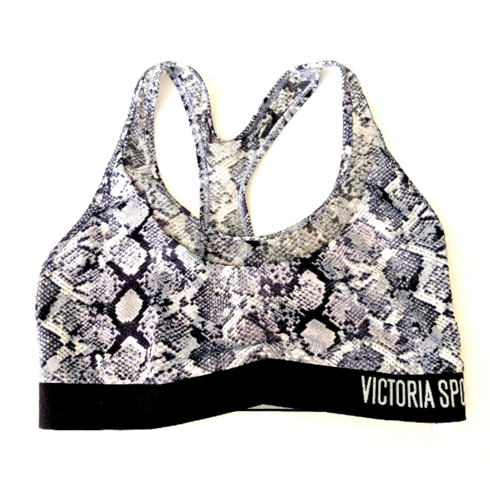 Victoria's Secret Sport long line snakeskin print sports bra size S